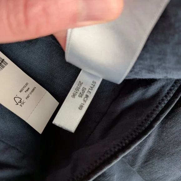 J.Crew Crosby Pleated Cotton Linen Navy Blue Trousers 30x30 CF189 New - Picture 5 of 9